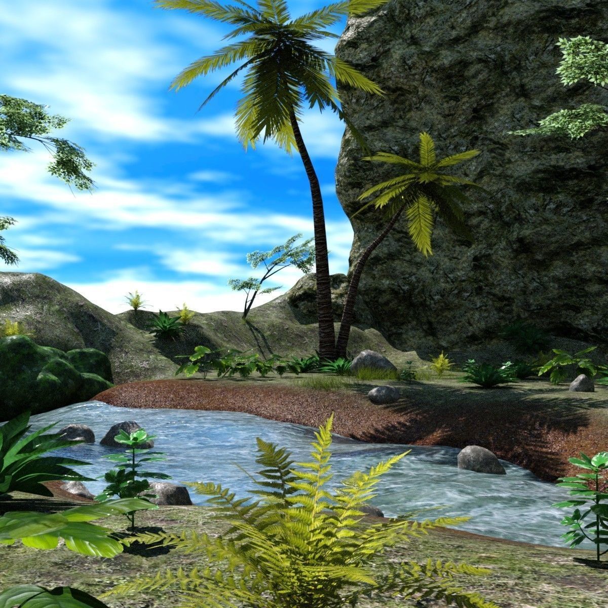 Lost Paradise OBJ 3D model_2