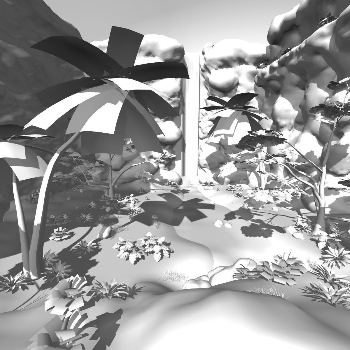 Lost Paradise OBJ 3D model_4