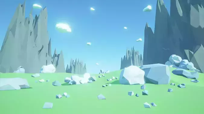 Low Poly Rocks Full Packs Low-poly 3D model