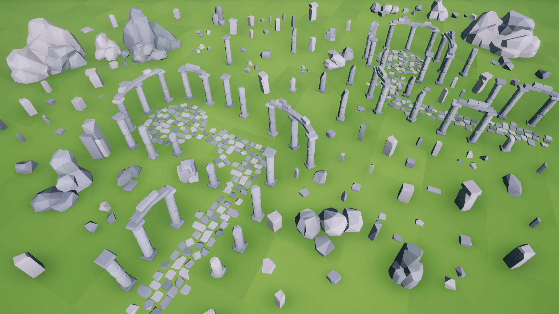 Low Poly Rocks Full Packs Low-poly 3D model_4