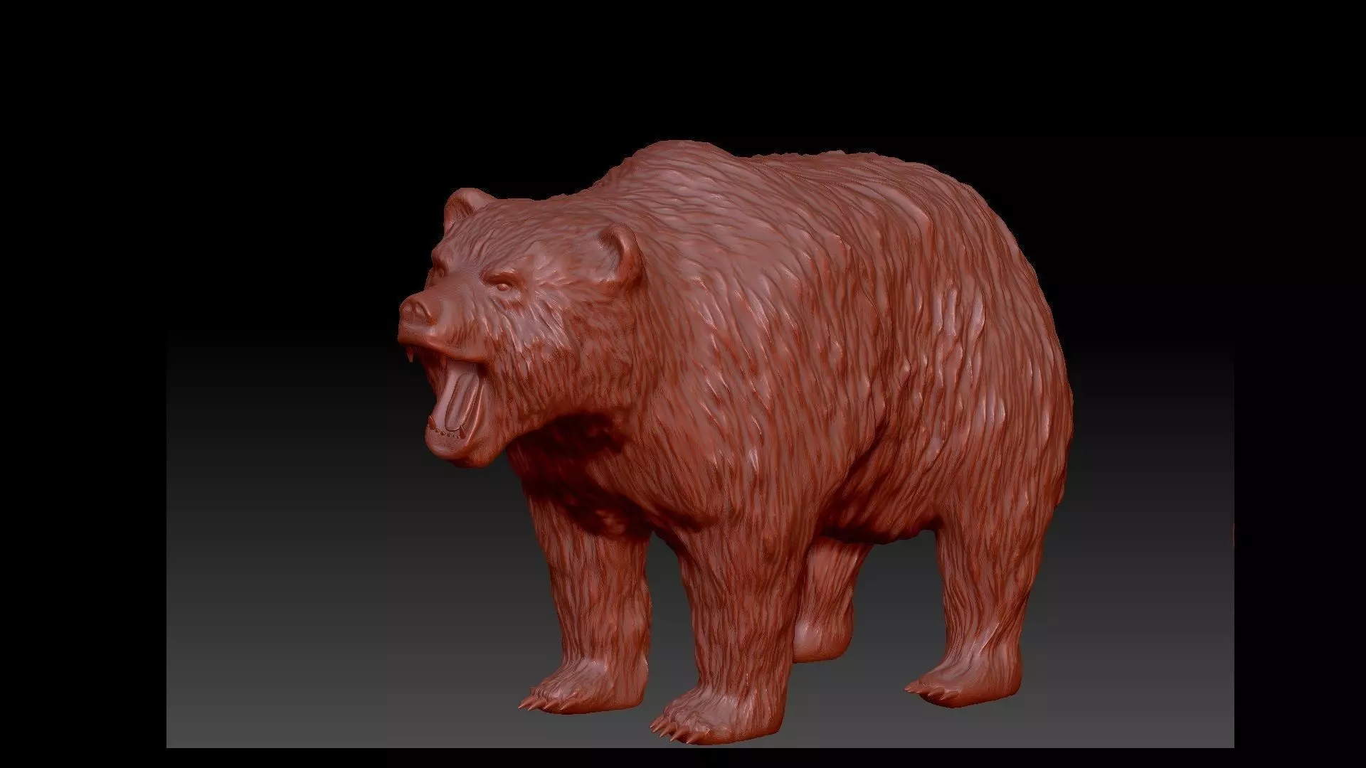Bear 3D model grizzly 3D print model_0
