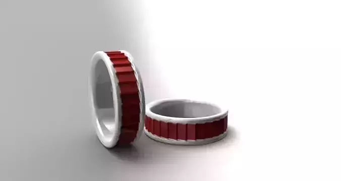 Ring banded Free 3D print model