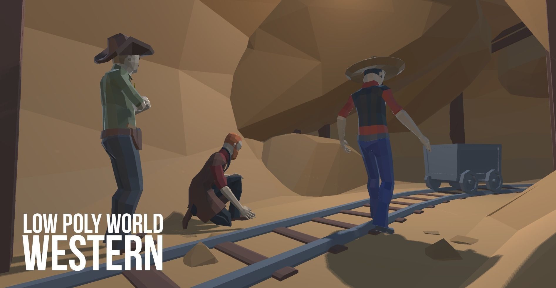 LOW POLY WORLD - WESTERN Low-poly 3D model_28