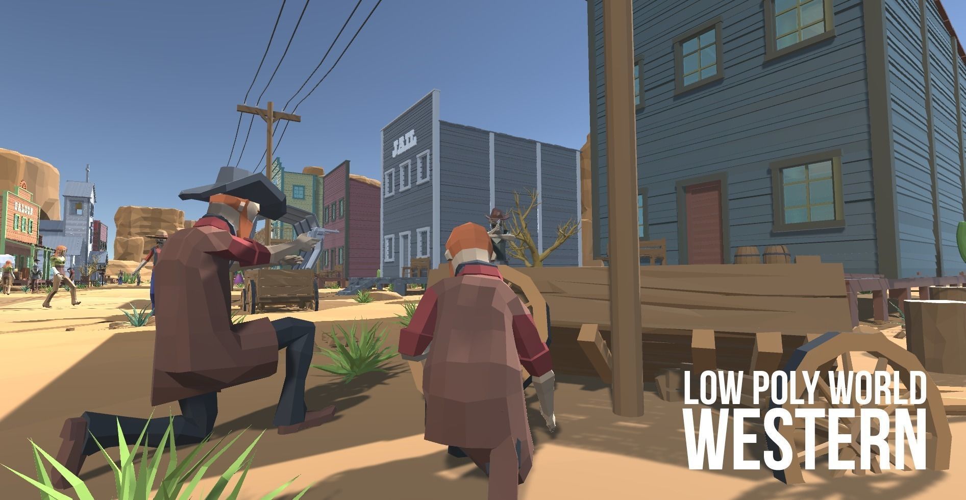 LOW POLY WORLD - WESTERN Low-poly 3D model_18