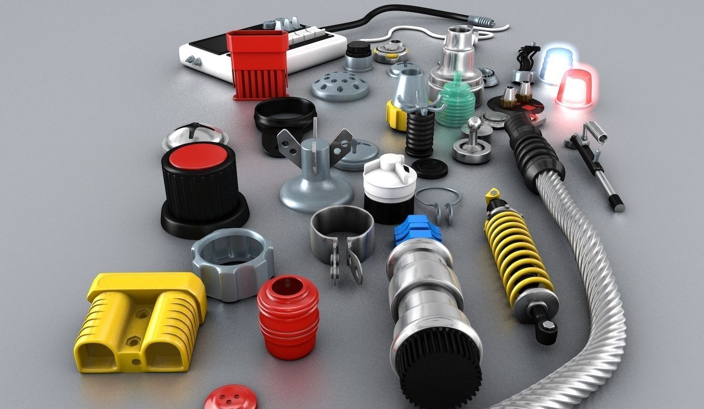 Electronic Technic Parts 3D model_2