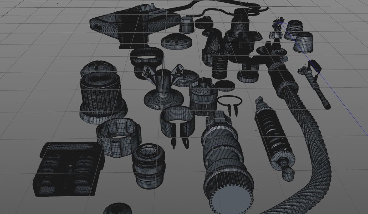 Electronic Technic Parts 3D model_6