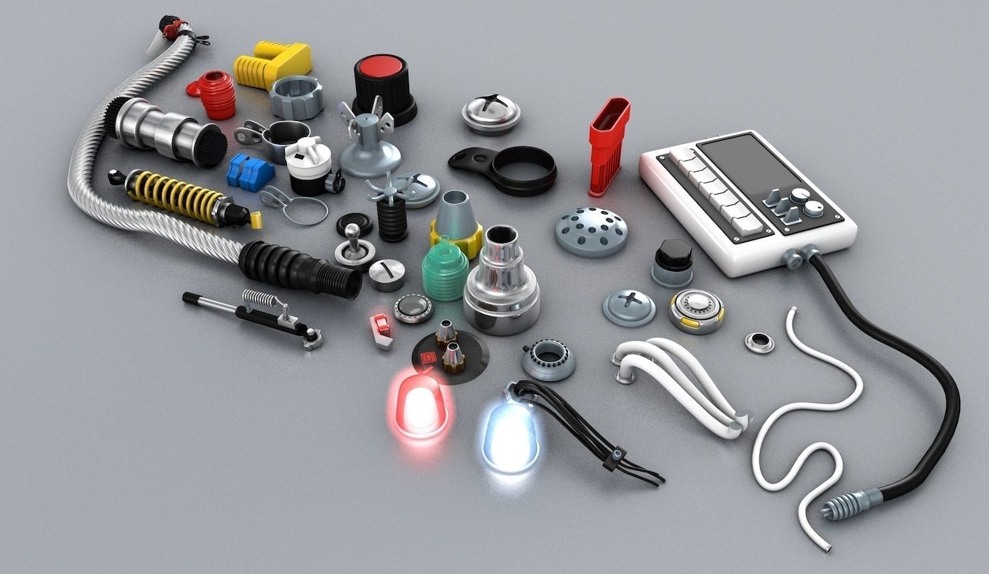 Electronic Technic Parts 3D model_3