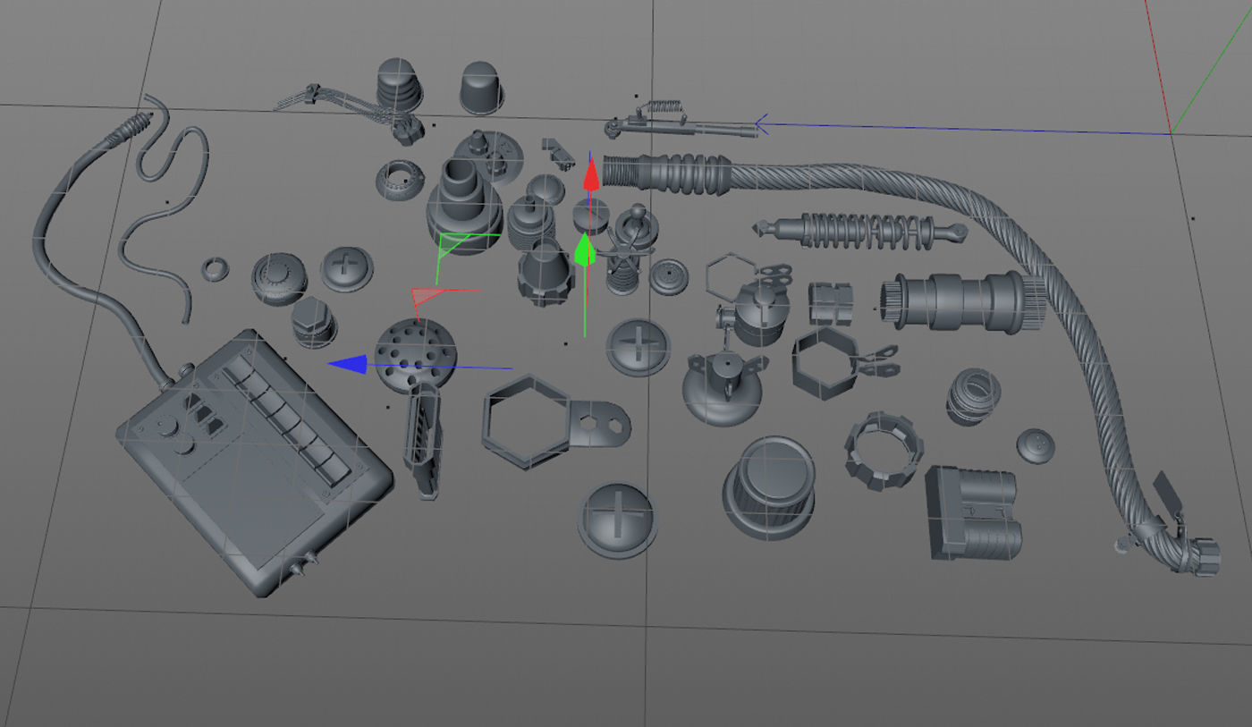 Electronic Technic Parts 3D model_4