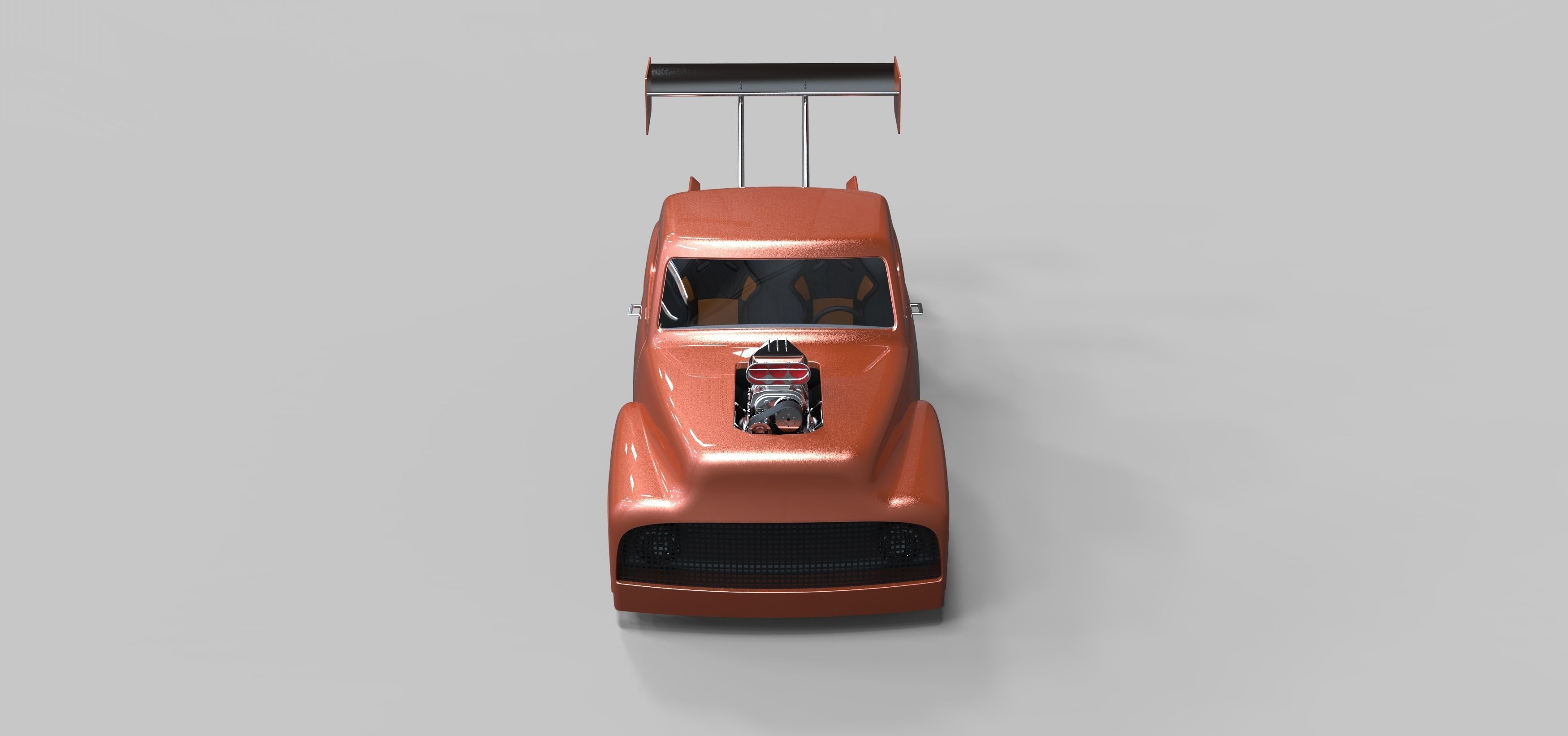 Pickup Dragster 3D model_5