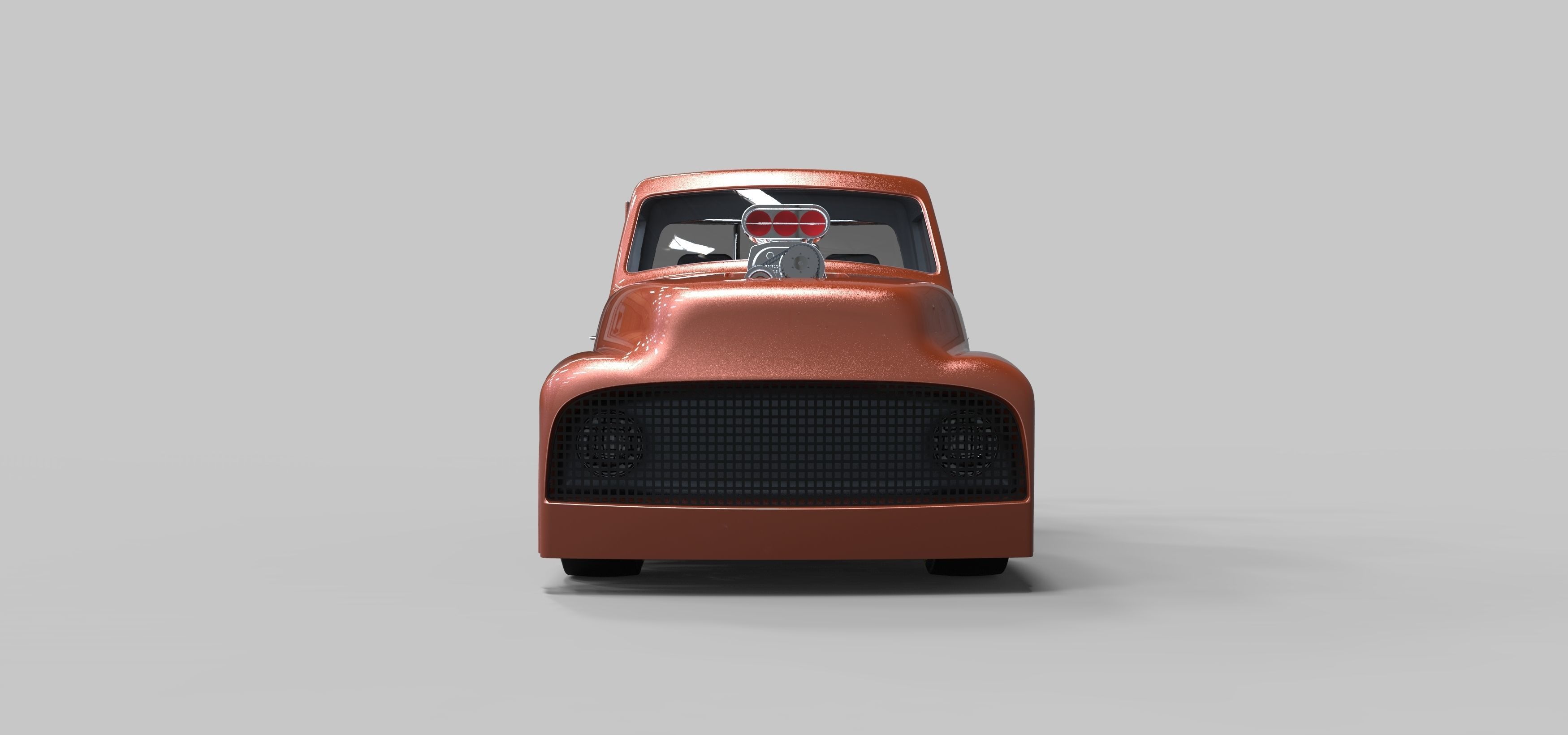 Pickup Dragster 3D model_6