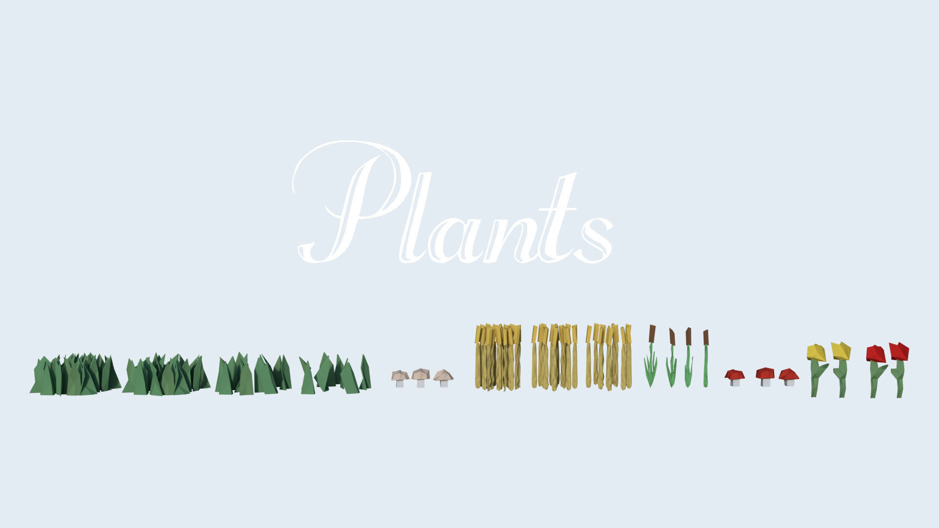 Stylised Low Poly Forest Low-poly 3D model_5