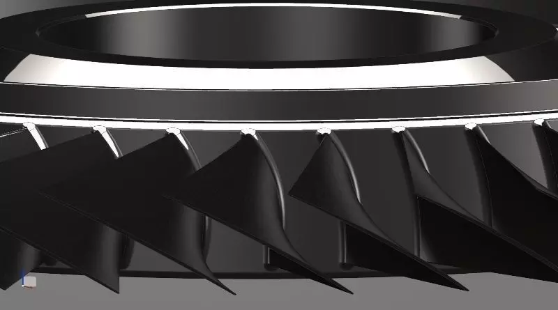 Blisk spinning blade Free 3D model