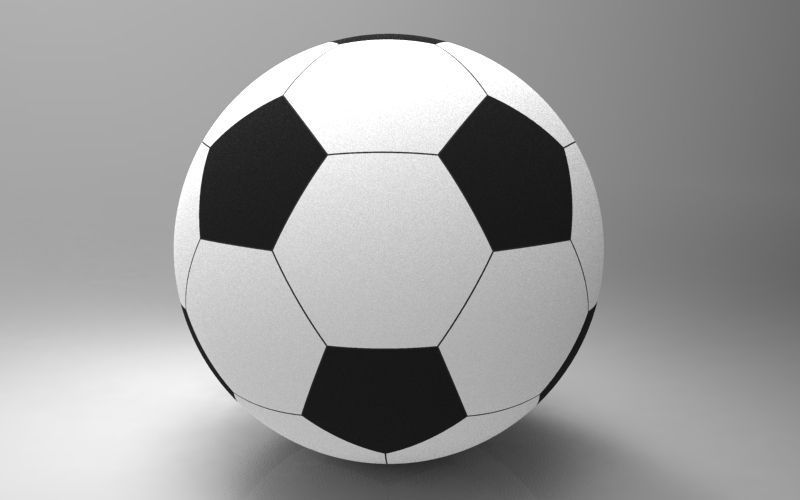 Parametric football ball model Free 3D model_3