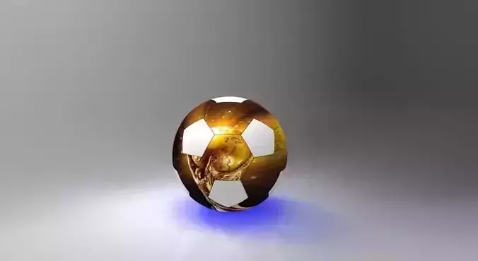 Parametric football ball model Free 3D model