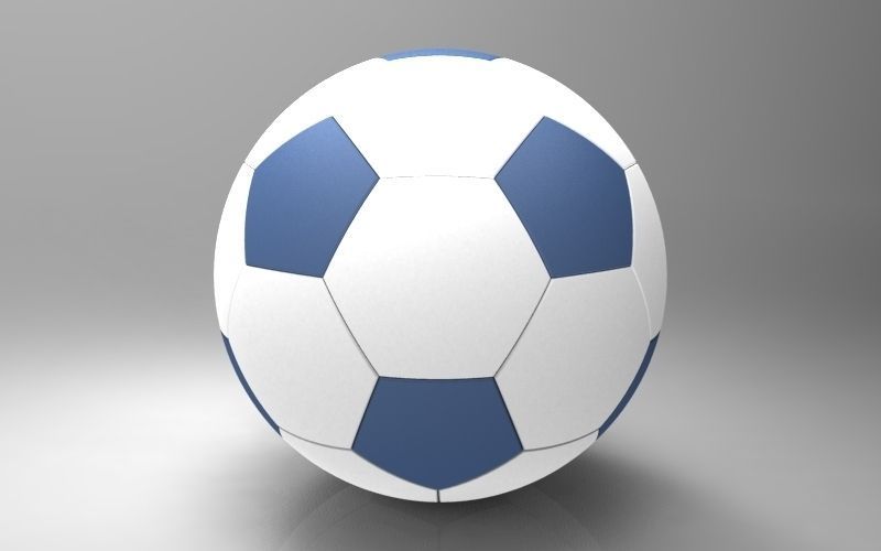 Parametric football ball model Free 3D model_1