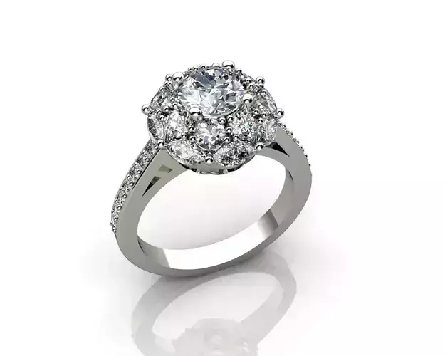 Vintage Style Engagement  Diamond Rings