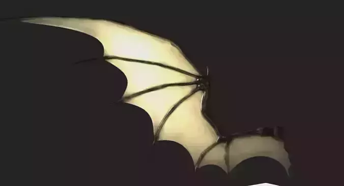 Bat Wing Rigged 3D model
