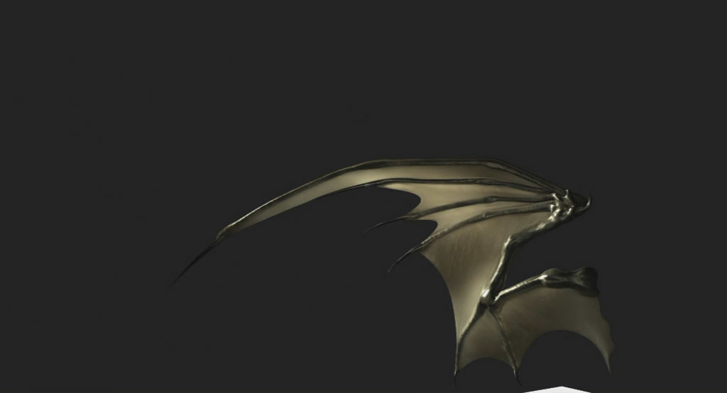 Bat Wing Rigged 3D model_2