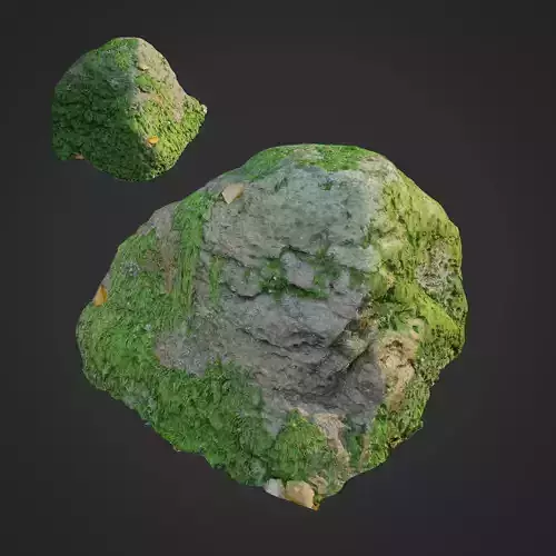 3d scanned nature stone 020
