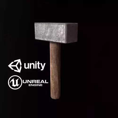 Mallet - PBR Game Ready hammer