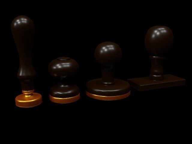 Stamps 3D model_2