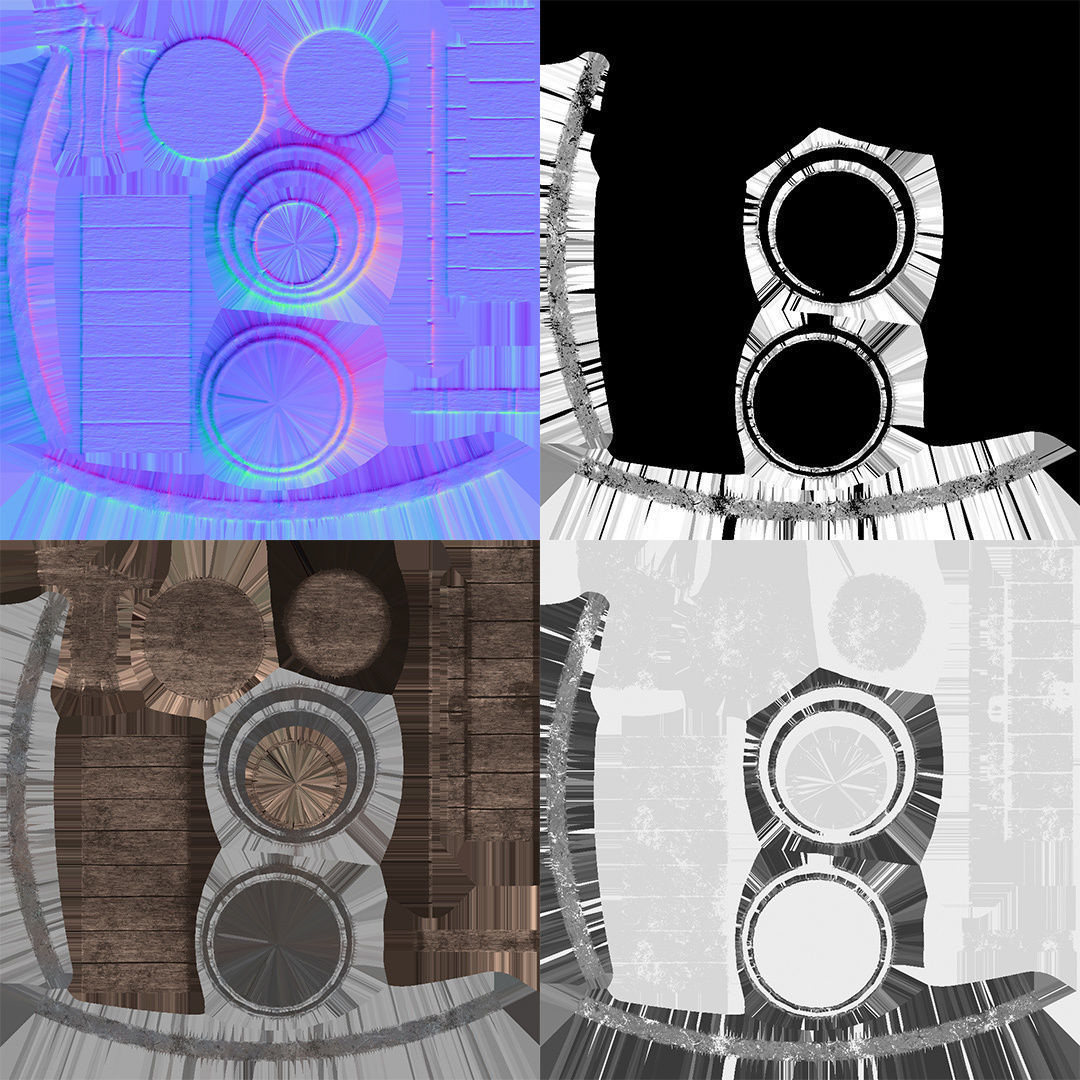 Tankard Mug Cup - PBR Game Ready Low-poly 3D model_7