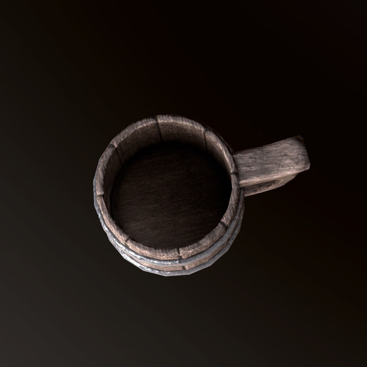 Tankard Mug Cup - PBR Game Ready Low-poly 3D model_3