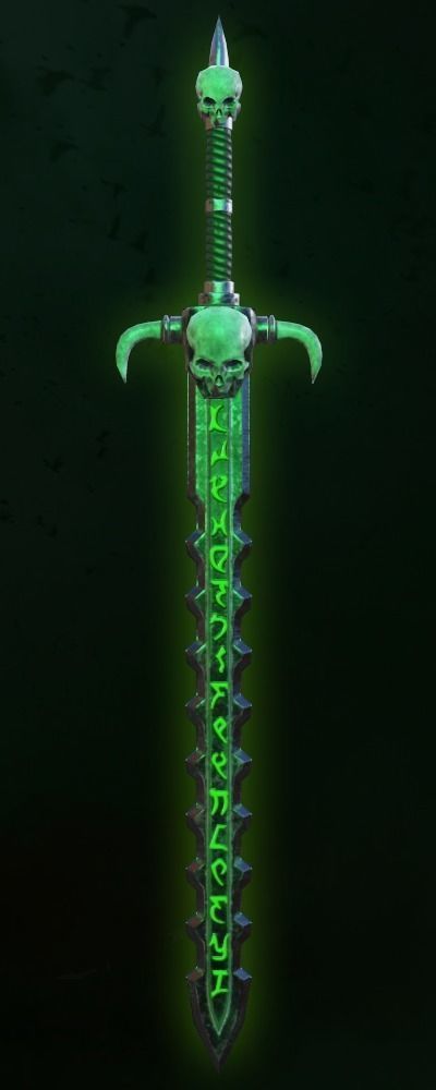 UNDEAD SWORD Low-poly 3D model_1