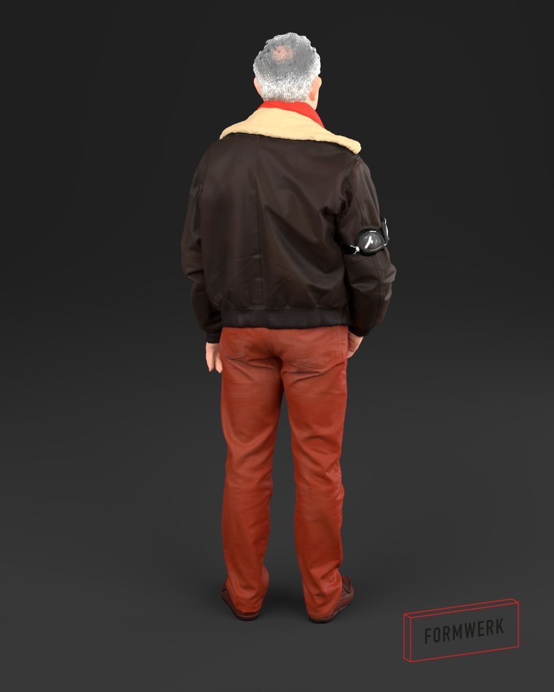 men 02 Pilot - 3D scan printable 3D print model_6