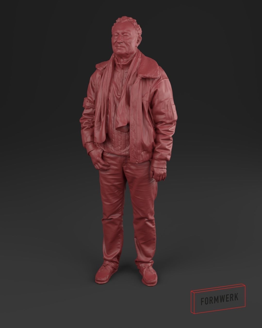 men 02 Pilot - 3D scan printable 3D print model_1