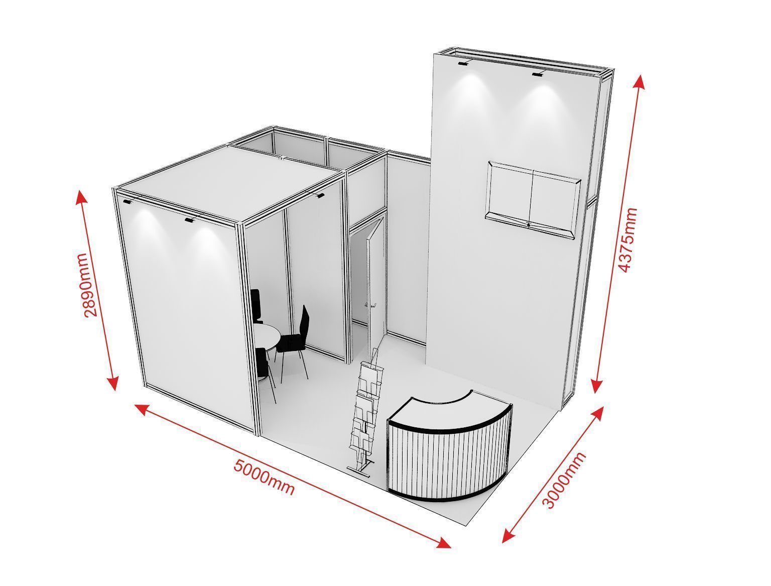 Exhibition stand octanorm maxima 2 3D model_1