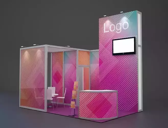 Exhibition stand octanorm maxima 2 3D model