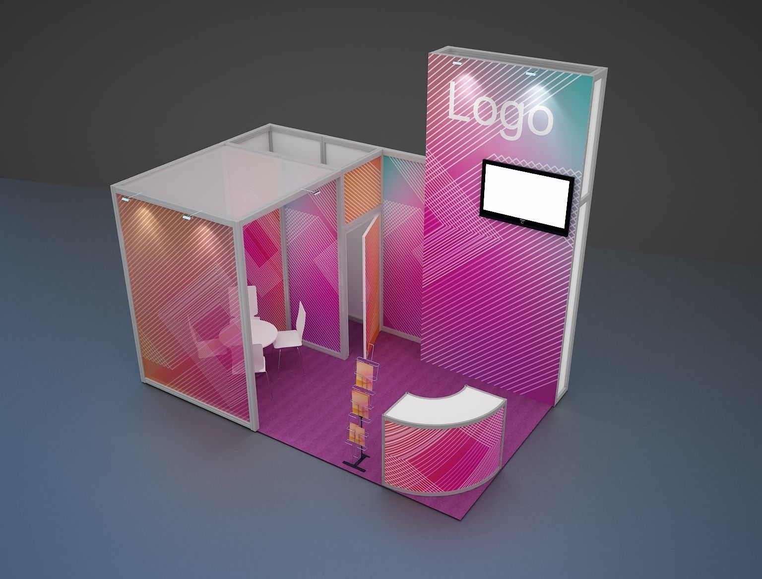 Exhibition stand octanorm maxima 2 3D model_2