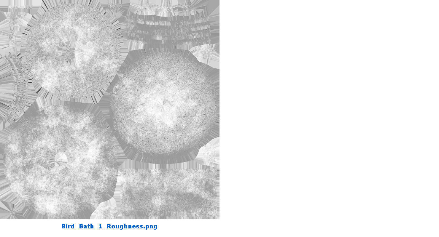 Bird Bath 1 Low-poly 3D model_7