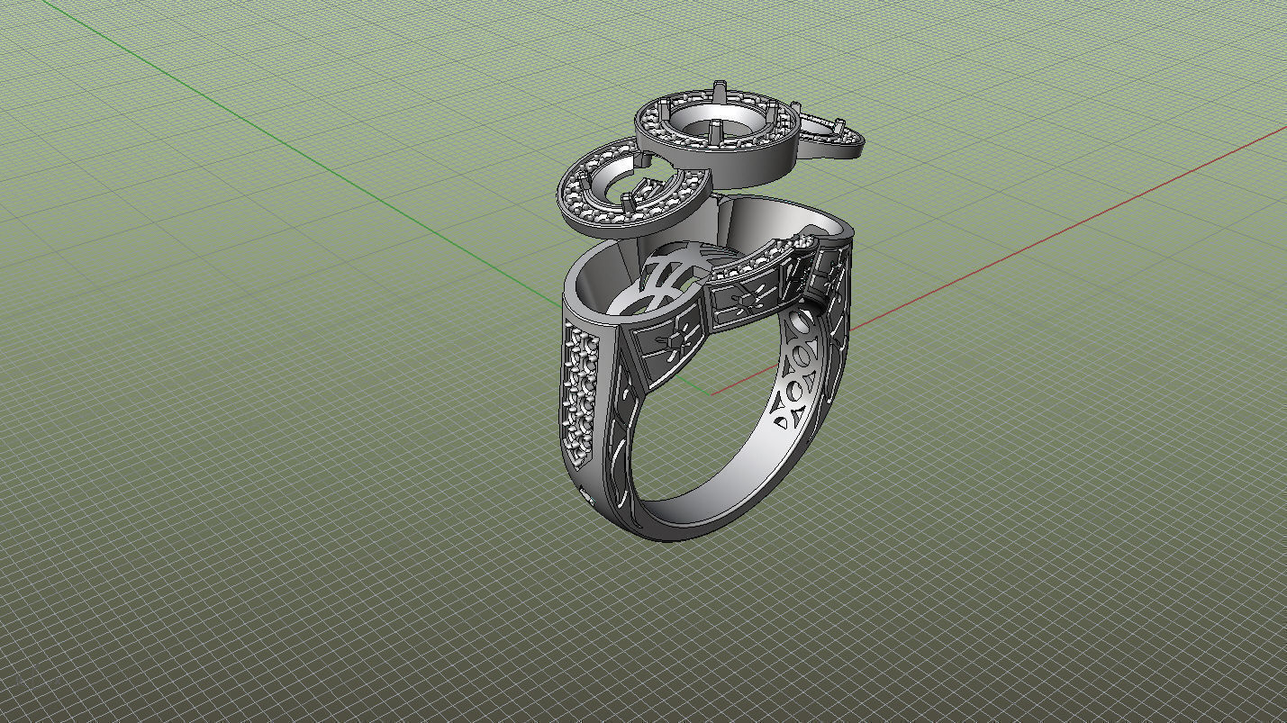Ring man Royal 3D print model_2