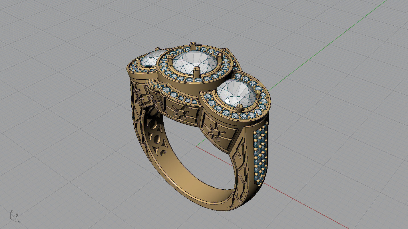 Ring man Royal 3D print model_1