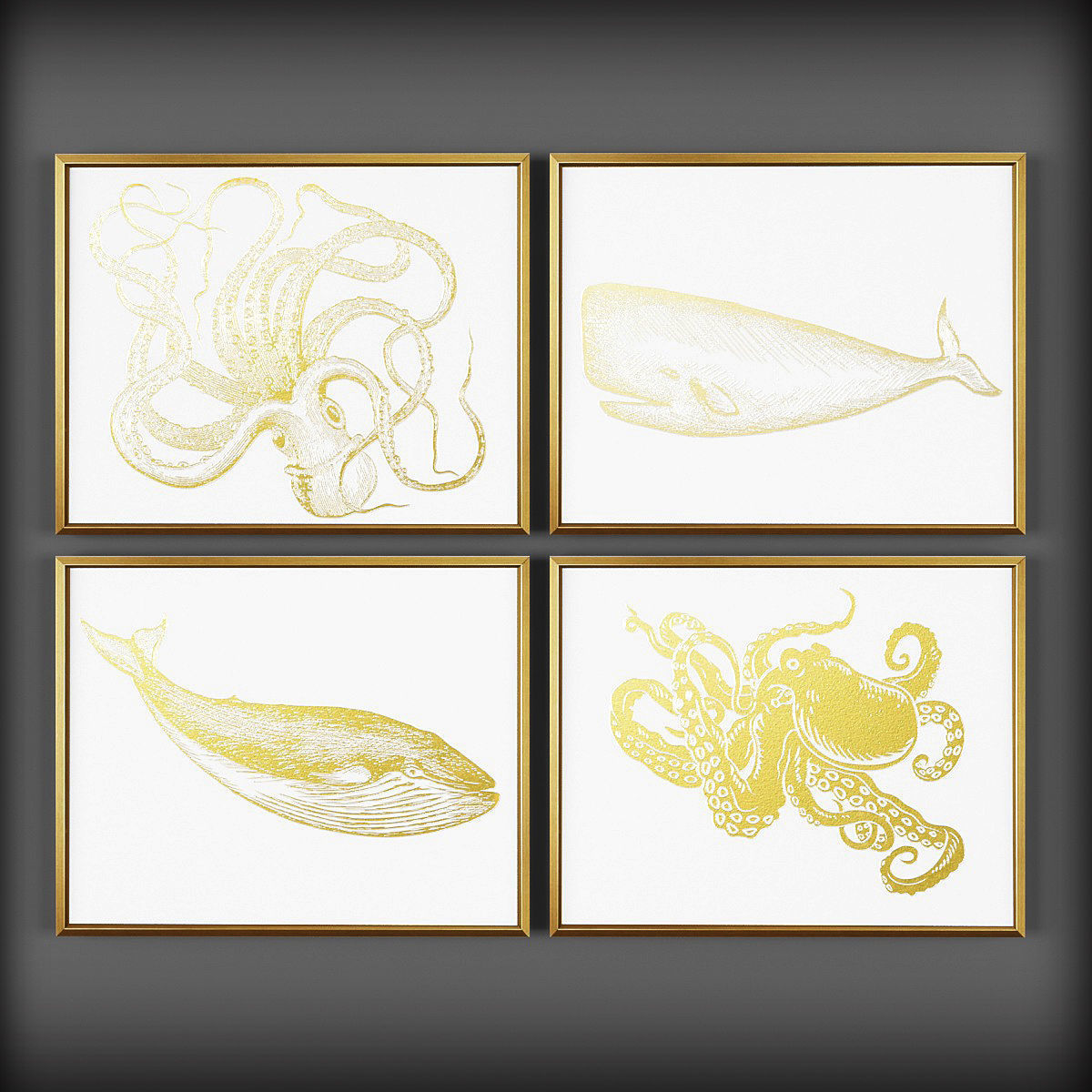 Picture Frames Low-poly 3D model_1