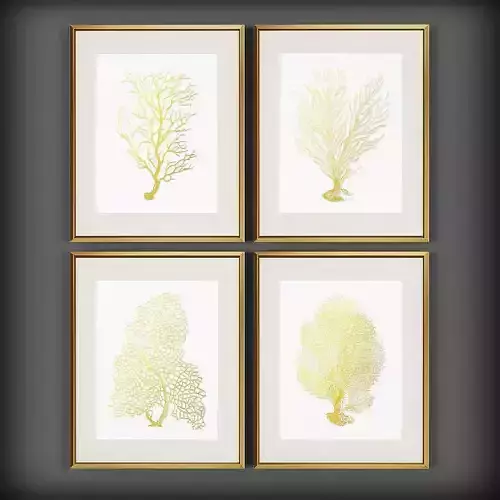 Picture Frames Low-poly 3D model