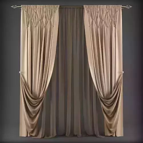 Curtain 3D model 312