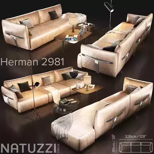 Sofa natuzzi herman