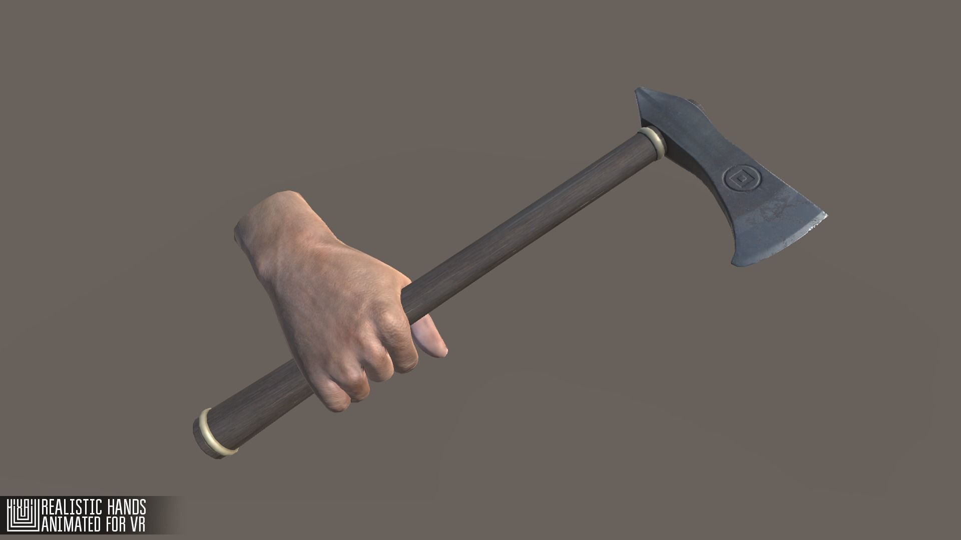 Realistic Hands - animated for VR Low-poly 3D model_19