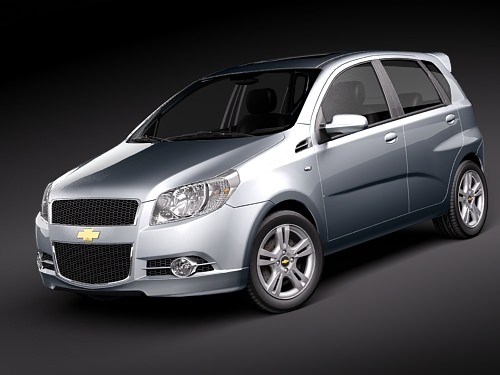Chevrolet Aveo5 midpoly 3D model