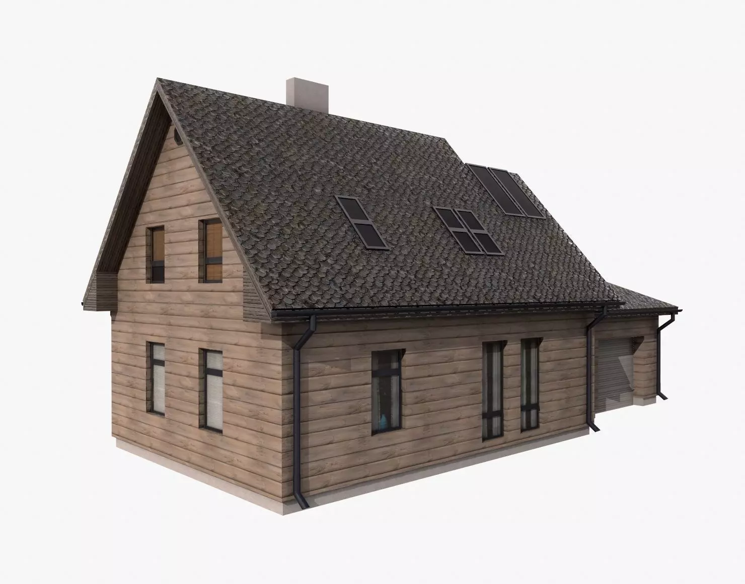 Building 002 Low-poly 3D model_0