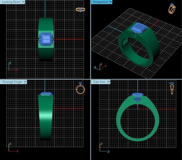 Ring R0575 3D print model_2