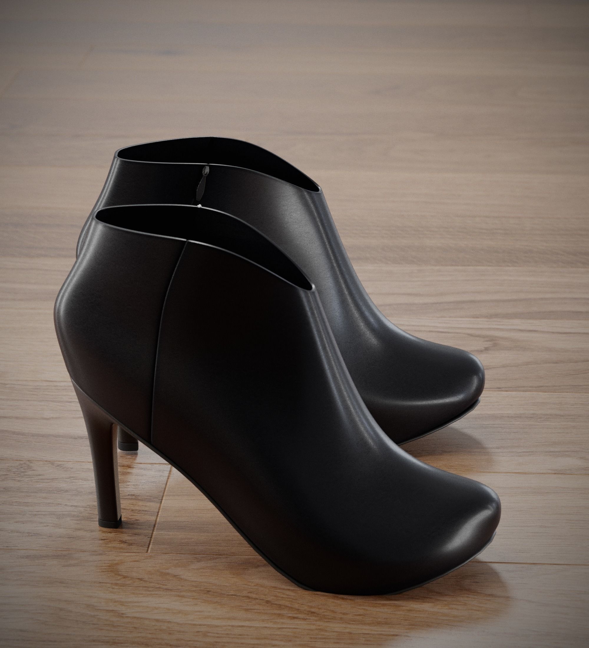 Anke boots 3D model_2