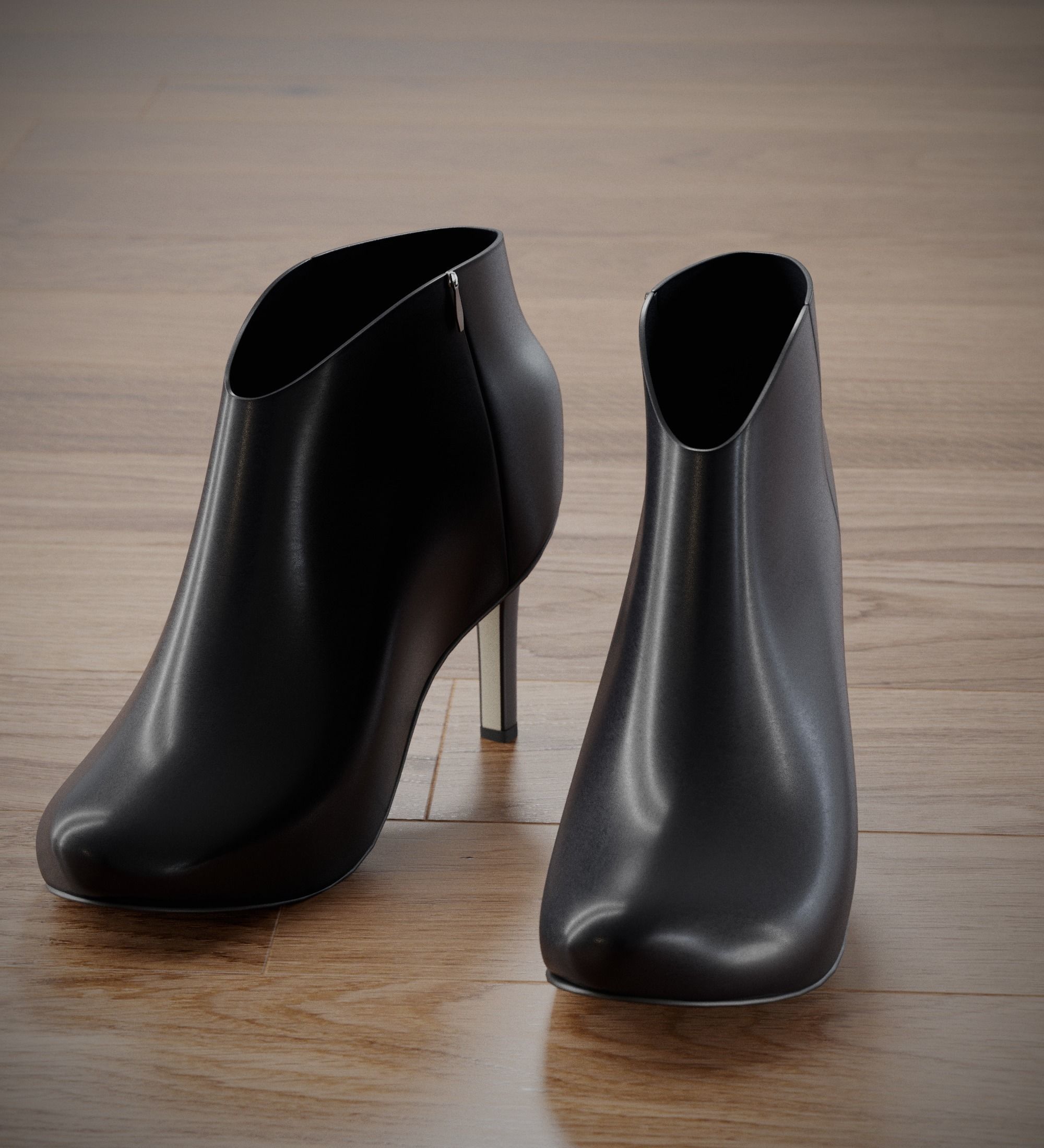 Anke boots 3D model_0