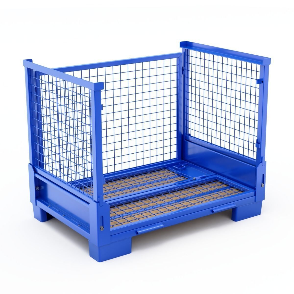 Collapsible Transportation Box Pallet 3D model_3