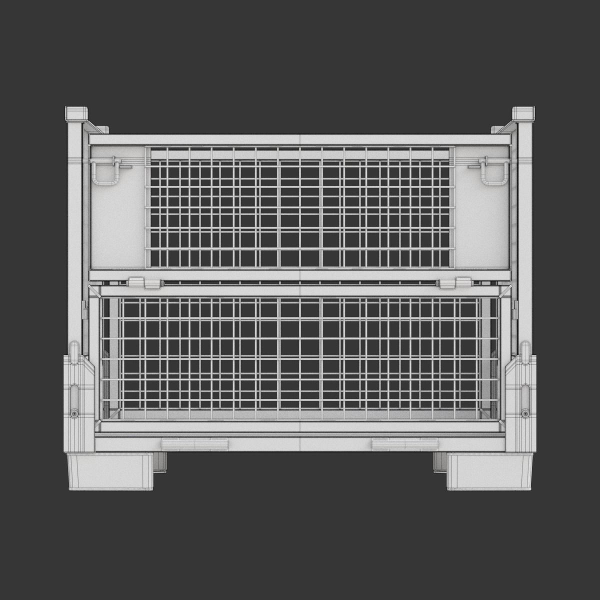 Collapsible Transportation Box Pallet 3D model_19
