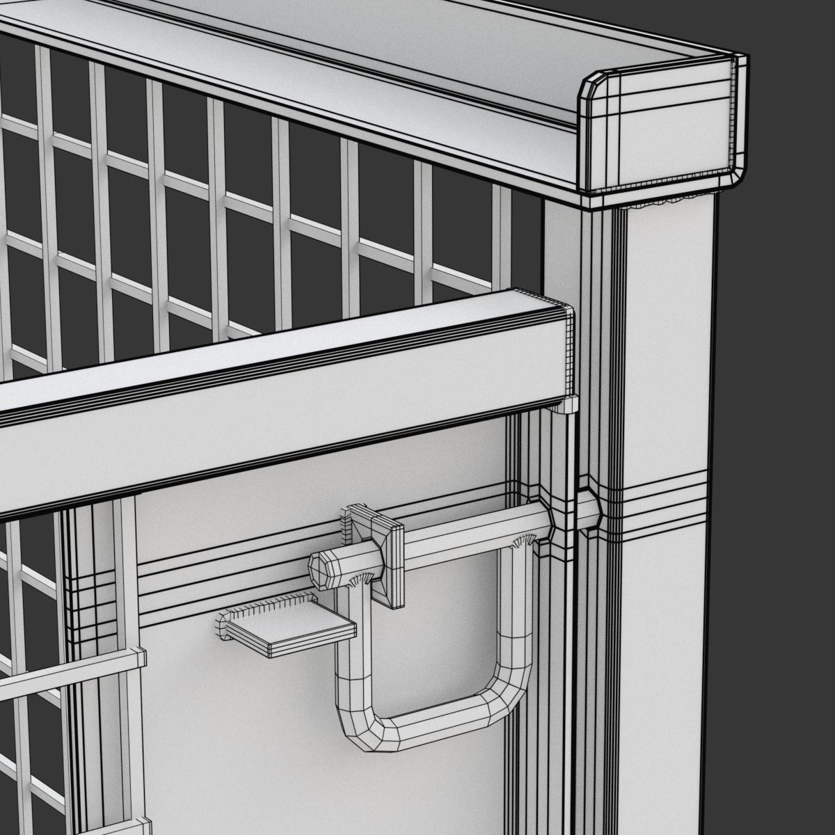 Collapsible Transportation Box Pallet 3D model_23