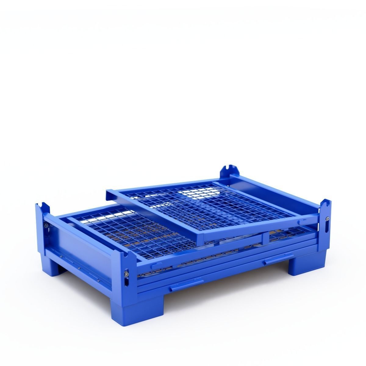Collapsible Transportation Box Pallet 3D model_5